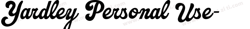 Yardley Personal Use字体转换
